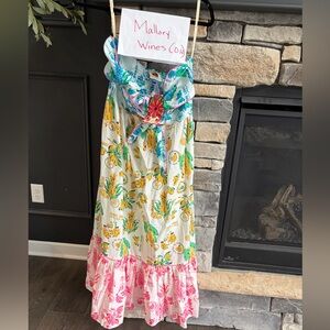 FARM Rio Multicolor Floral Swim Coverup